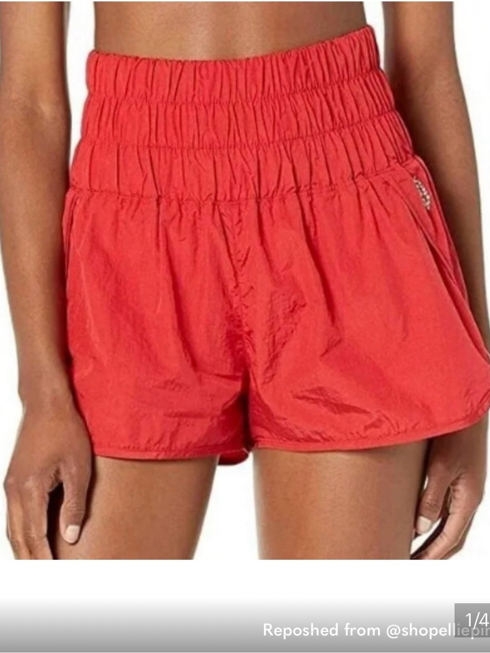 Free People Movement The Way Home Shorts Women's XS Red High Rise